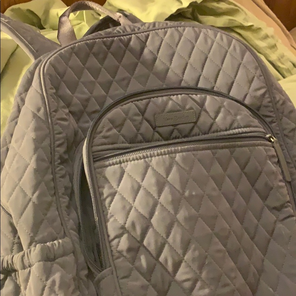 Vera Bradley quilted backpack polka dot lining